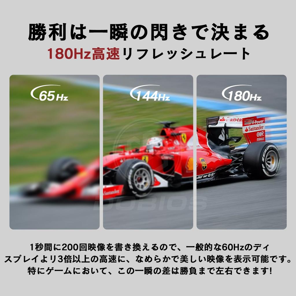 Dobios Gaming 180Hz FHD sRGB Adjustable Speakers Cable Monitor, White, 23.8-inch, Anti-Glare IPS, 112.44%, HDR10, Angle, Built-in (HDMI Included)