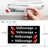 4 szt. Naklejki Ochronne na Klamki Drzwi Samochodowe zapobiegające Zarysowaniom Wycieraczki do Volkswagen VW Golf 4 7 MK3 4 7 Touran Polo Passat