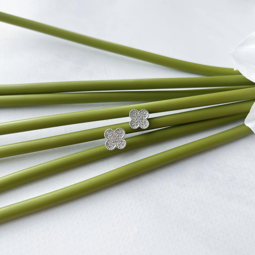 Silver Earrings with Cubic Zirkonia (2147961)