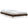 Bed Frame without Mattress Smoked Oak Finish 90 x 190 cm Engineered Wood