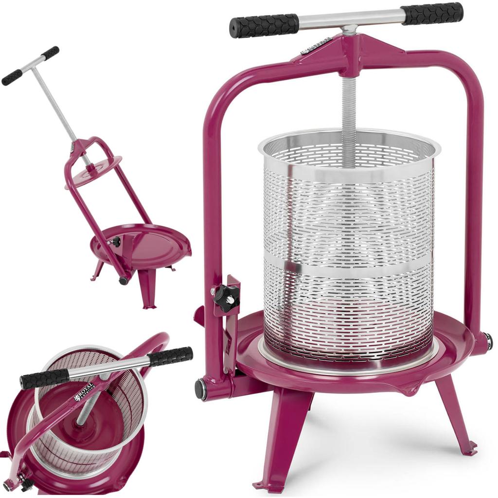 Lis na vinnou šťávu nerezový rám odšťavňovač 14L