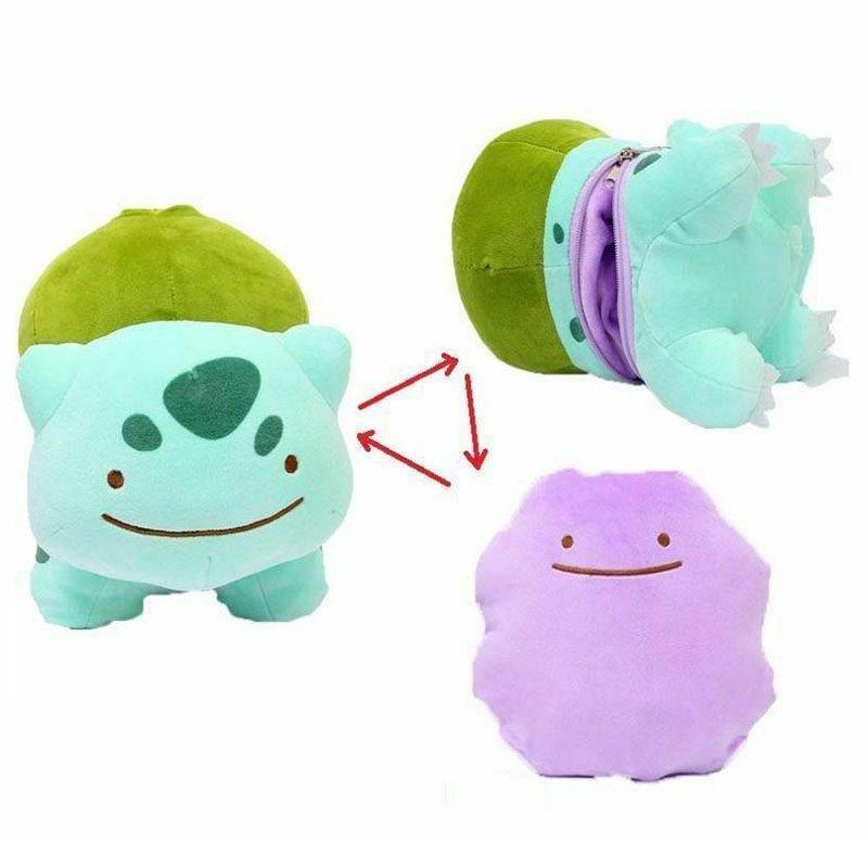 48 Gift Toys Pikachu Bulbasaur Ditto Metamon Cushion Plush Toy Kids