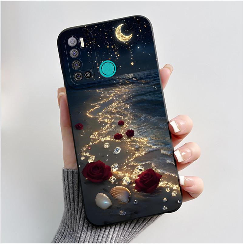 For Tecno Pouvoir 4 Pouvoir 4 Pro LC7 LC8 Case Luxury Cute Love Rabbit Funny Phone Casing Black Silicone Protective Back Cover