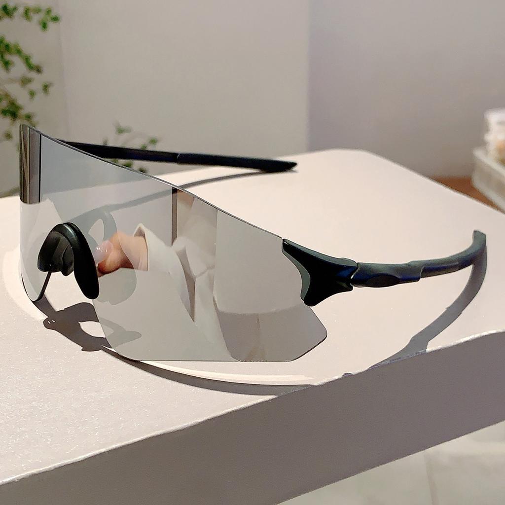 Outdoor Brand Sports Sunglasses Men  New In Oversized Mirror Riding Goggle Trendy Futuristic Cycling Women Shades