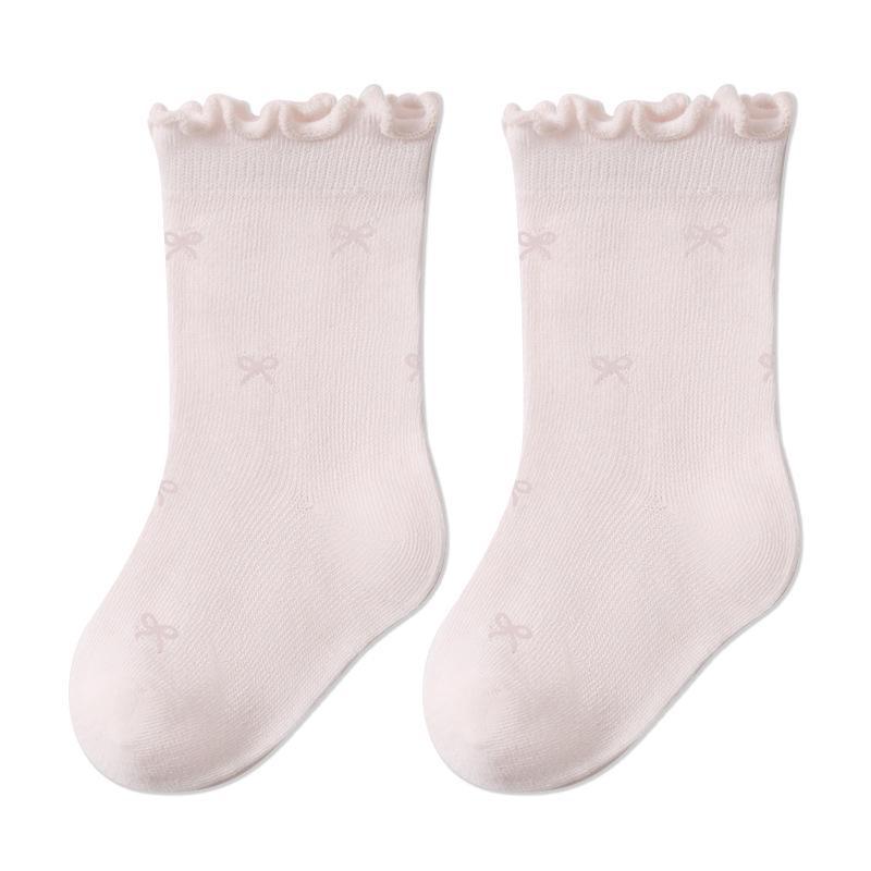 

A-Class Cotton Mesh Baby Socks - Newborn Summer Cartoon Design for Boys and Girls M (1-3 years) fits foot length 12-14cm светло-розовый