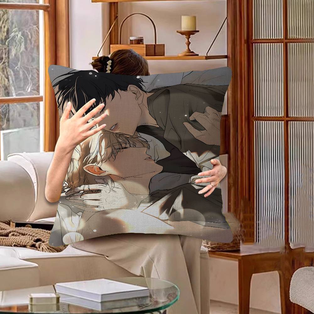 Low Tide In Twilight Anime 45*45cm Cushion Cover Pillow Cover Decor Pillowcase Home Pillowcase For Couch Pillow