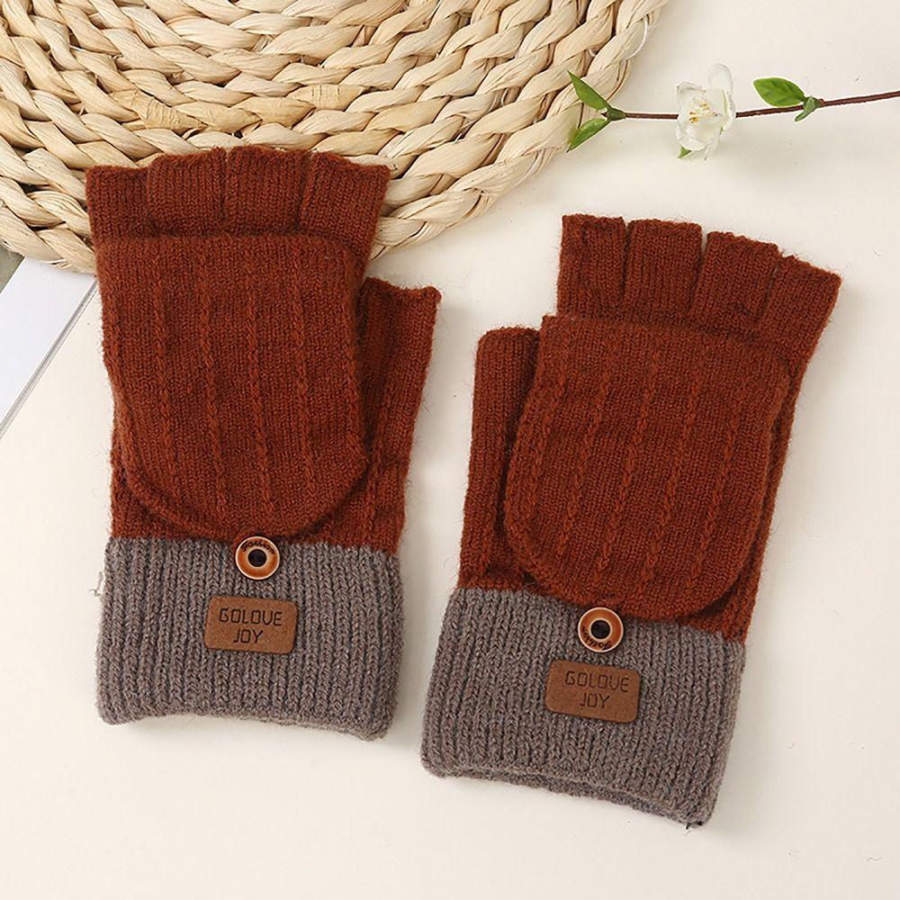 Screen Touchable Winter Gloves Knitted Wool Glove Bracers Casual Hand Warmer  for Woman Winter Warm