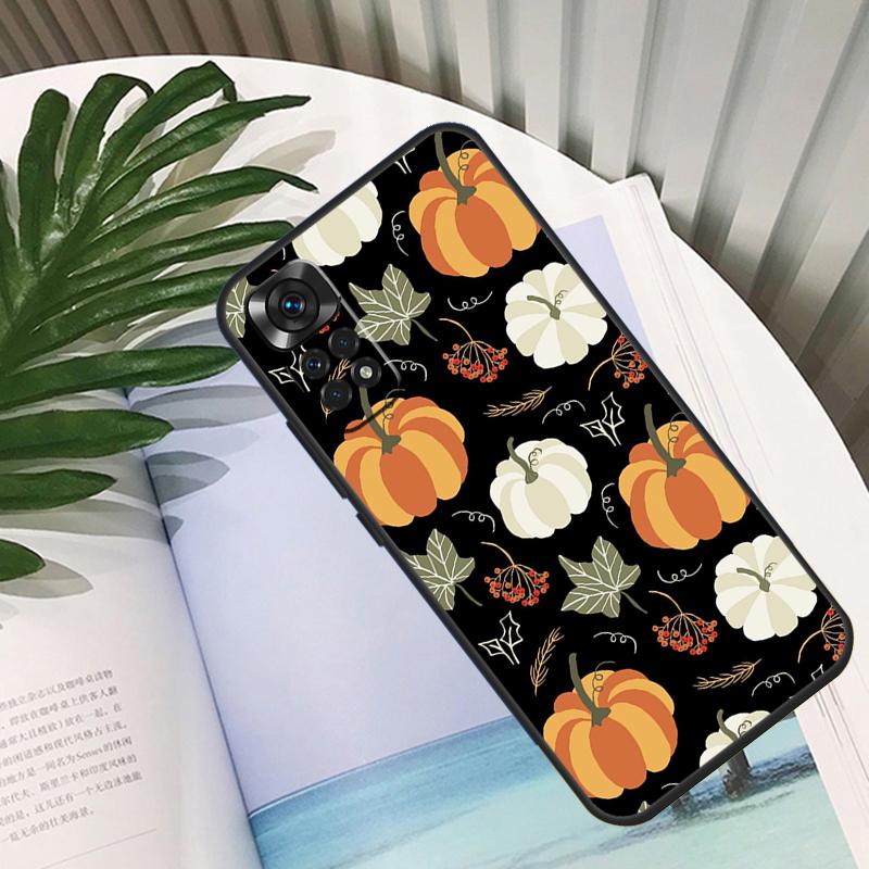 Autumn Leaves Pumpkin Halloween Funda For Xiaomi Redmi Note 13 10 11 12 14 15 Pro Plus Case For Redmi 15C 12C 13C 14C 10C 15