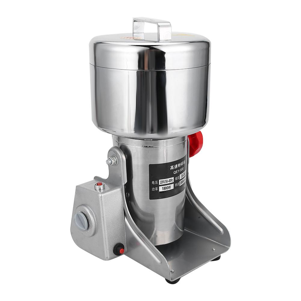 500g High Speed Electric Grinder Stainless Steel Food Medicine Spices Mill Grinding MachineUS Plug