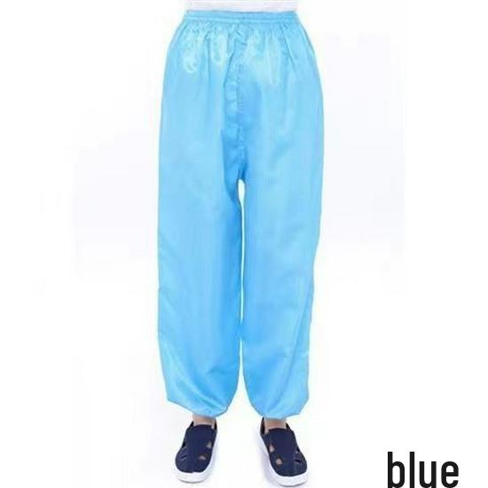 Unisex Dünne Antistatische Staubdichte Hose mit Taschen - Waschbare Schutzkleidung für Reinräume
