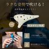 PERDIN Ocarina Alto C Fingering Japanese Instructions Included Beginner's Set, Ceramic, Chart, (Craze White)