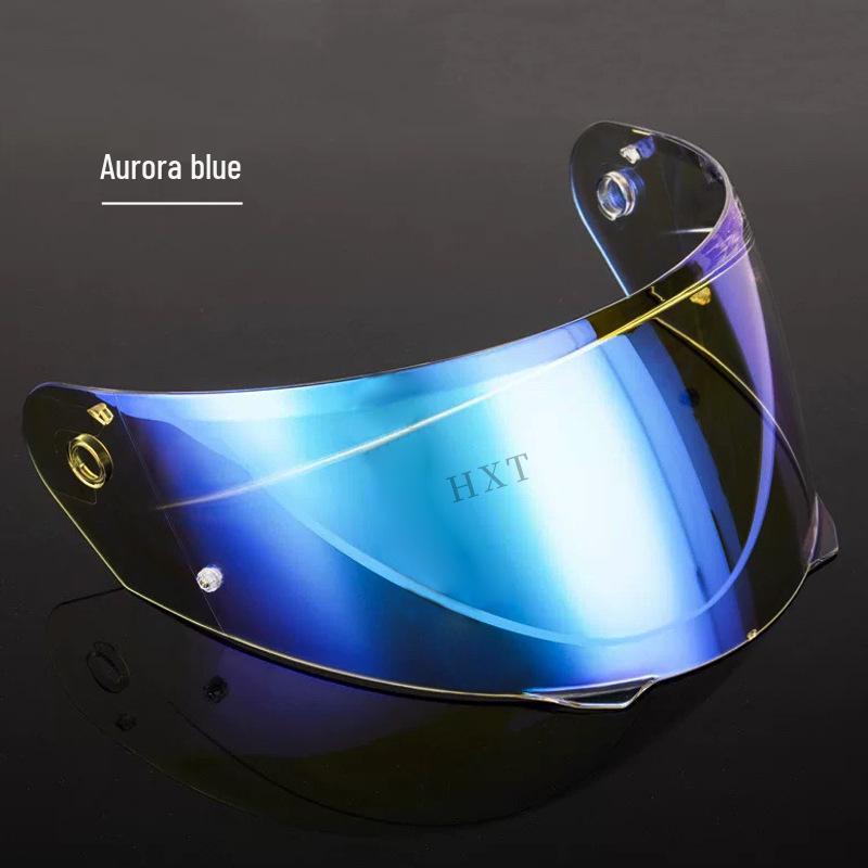 Universal Photochromic Anti-Fog Visor Sticker for HJC I91/i90 Helmets, Day-Night Electroplated HJ-33 Lens