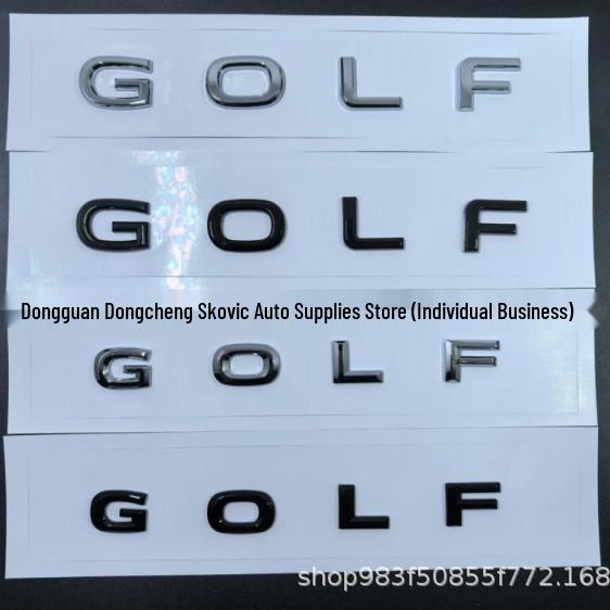 Volkswagen 8e Generatie Golf Achterklep Zwarte Letterstickers - Gemodificeerd Auto Logo
