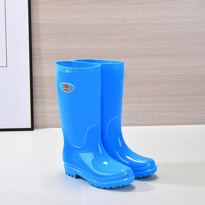 Fashion outer wear tall non-slip rain boots women's summer adult work waterproof shoes wear-resistant comfortable rain shoes beach catch the sea