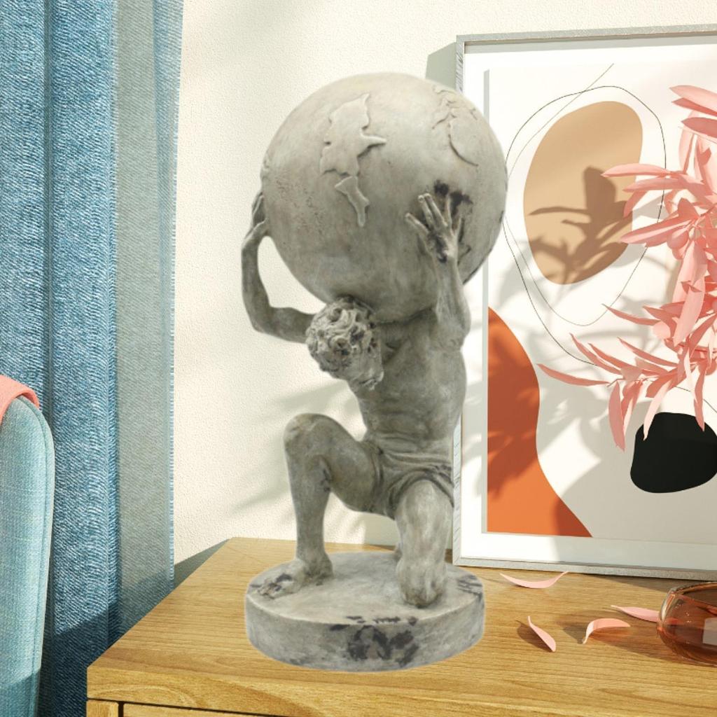 Soška Titan Figurka Starověký Artefakt Ozdoba Sisyfova Socha Socha Zlatá Socha Řeckého Titána Socha Bohů Dekor