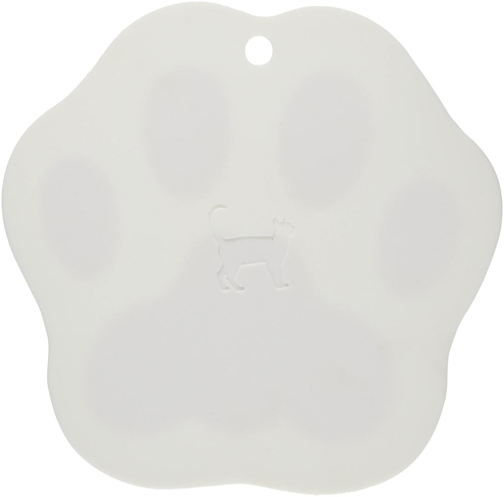 Onishi Ken Seihan White Paw Print Silicone Trivet ASC-1401 180 x 175 x 3.5mm