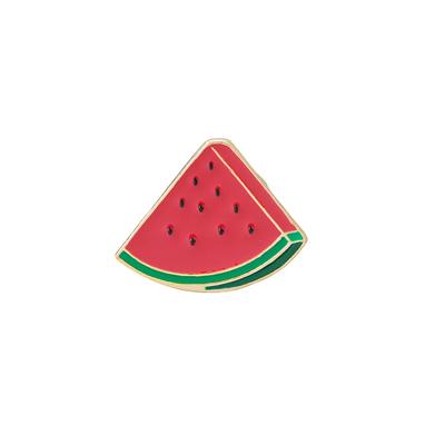 Creative Cute Watermelon Brooches Cartoon  Fruit Enamel Badge Jacket Shirt Bags Lapel Pins Clothing Accessories Gifts