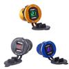 Premium Quality 12v/24v Car Cigarette Lighter Socket Plug Dual Usb Charger Adapter With Led Voltmeter