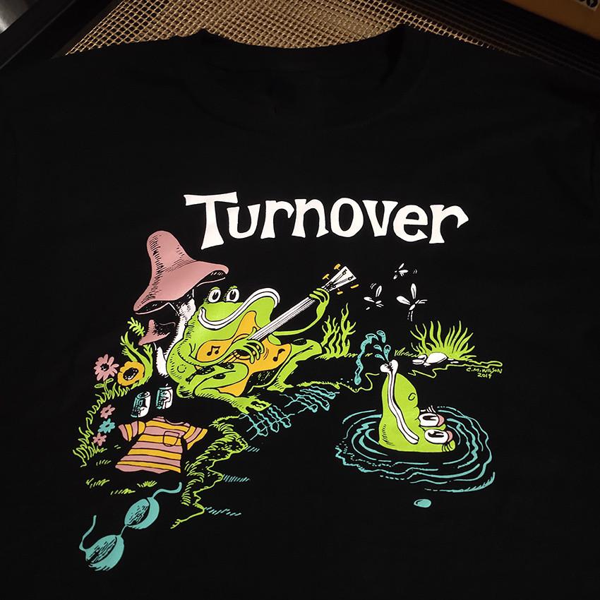 Turnover Frog Band Tour Unisex Cotton T-Shirt Full Size SB119 S