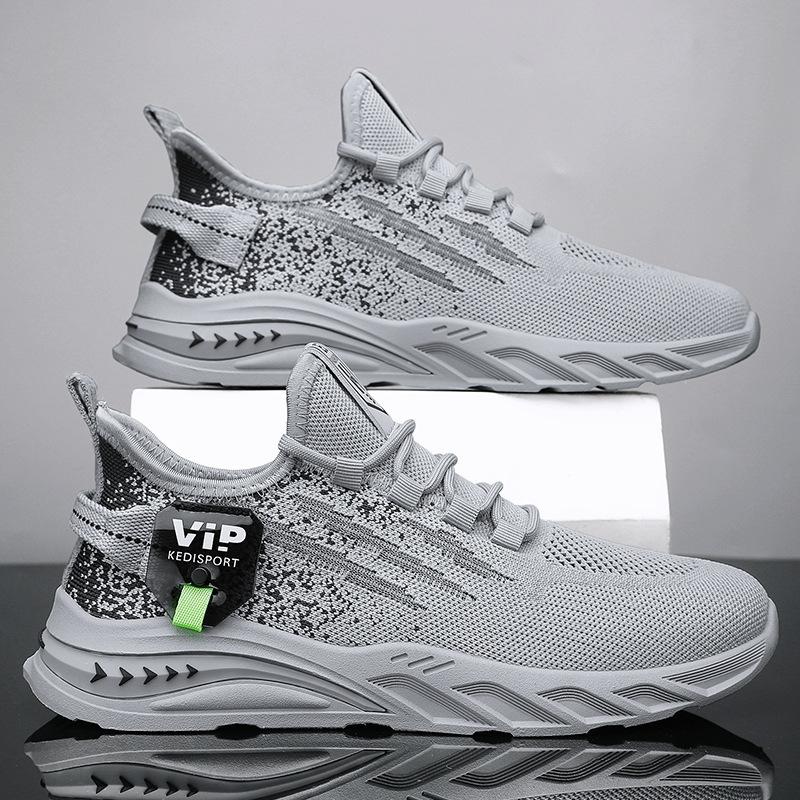 

Дышащая Тонкая Сетка Модная Обувь 2025 Лето Новые Мужские Повседневные Кроссовки Универсальный In Style 44 серый