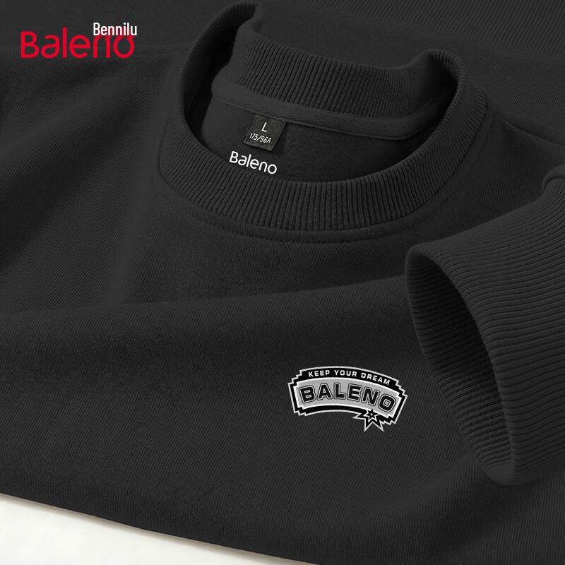 Baleno Men's Casual Loose Fit Heavyweight Pullover Sweatshirt