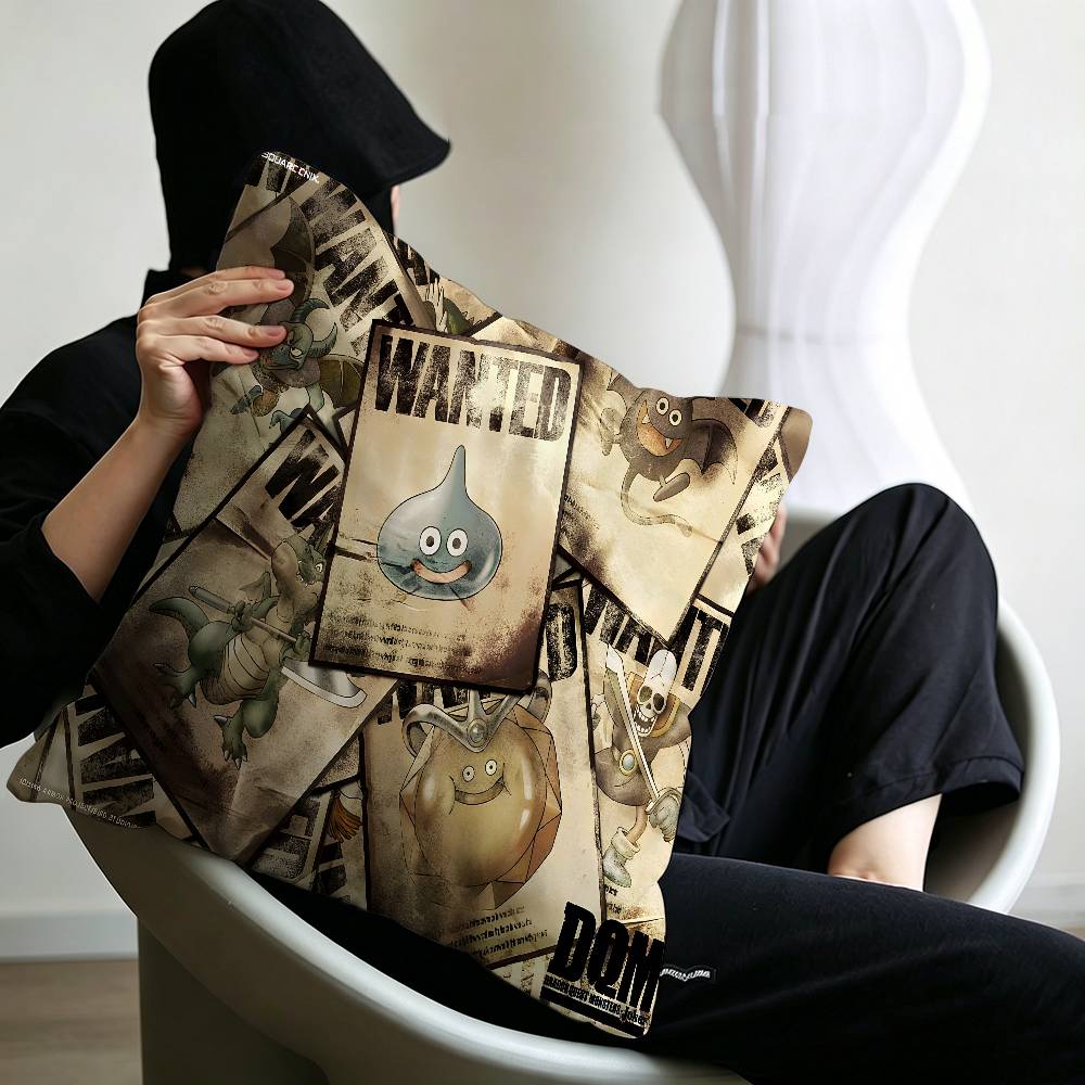 Dragon Quest Rocket Slime Personalized Pillow Cover Kids Bedroom Wild Party Decor Pillowcase Kid Birthday Shower Gift