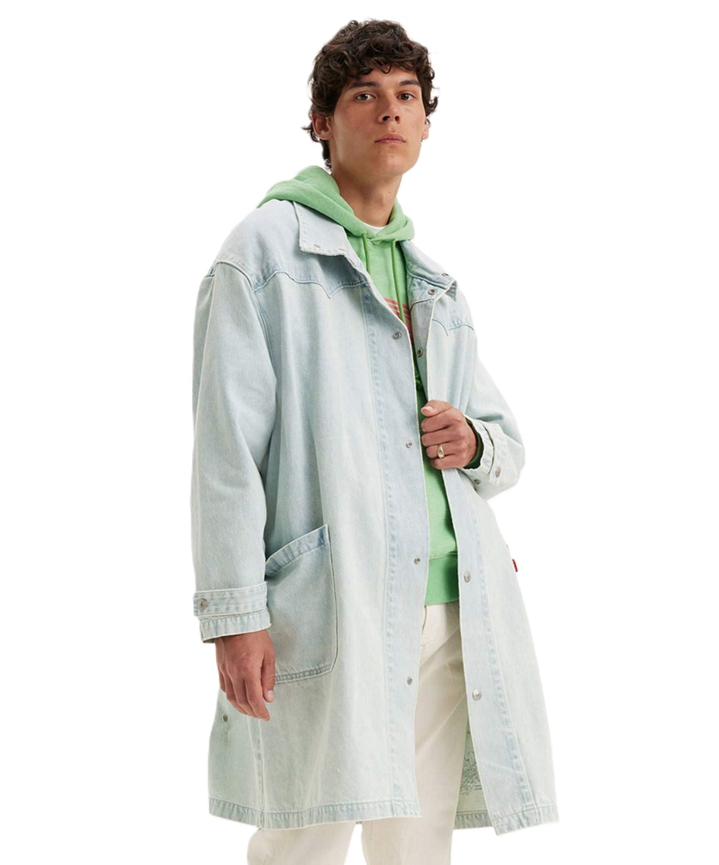 Levi s Denim Coat Western Style Denim Coat Men s A7136-0000 US L