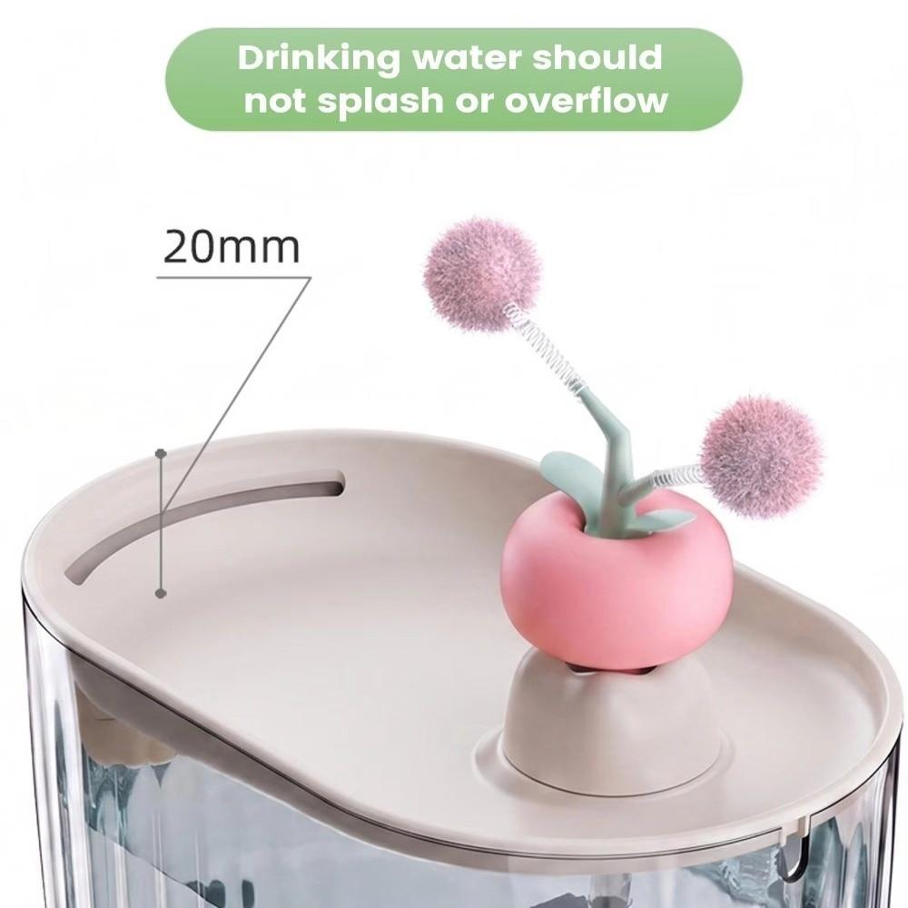 Low-Noise Pet Water Dispenser USB Powered Cat Drinking Fountain  Living Room