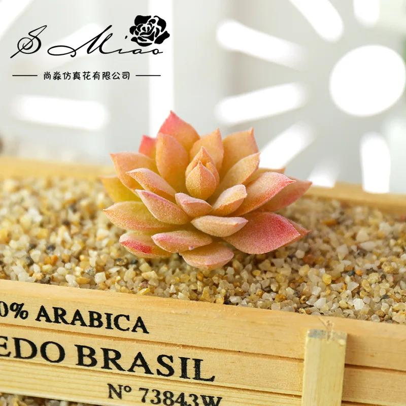 1 st Härliga Konstgjorda Suckulenter Växter för DIY Hem Trädgårdsdekoration Bröllopsväxter Väggblomsterarrangemang Bonsai Falsk Växt