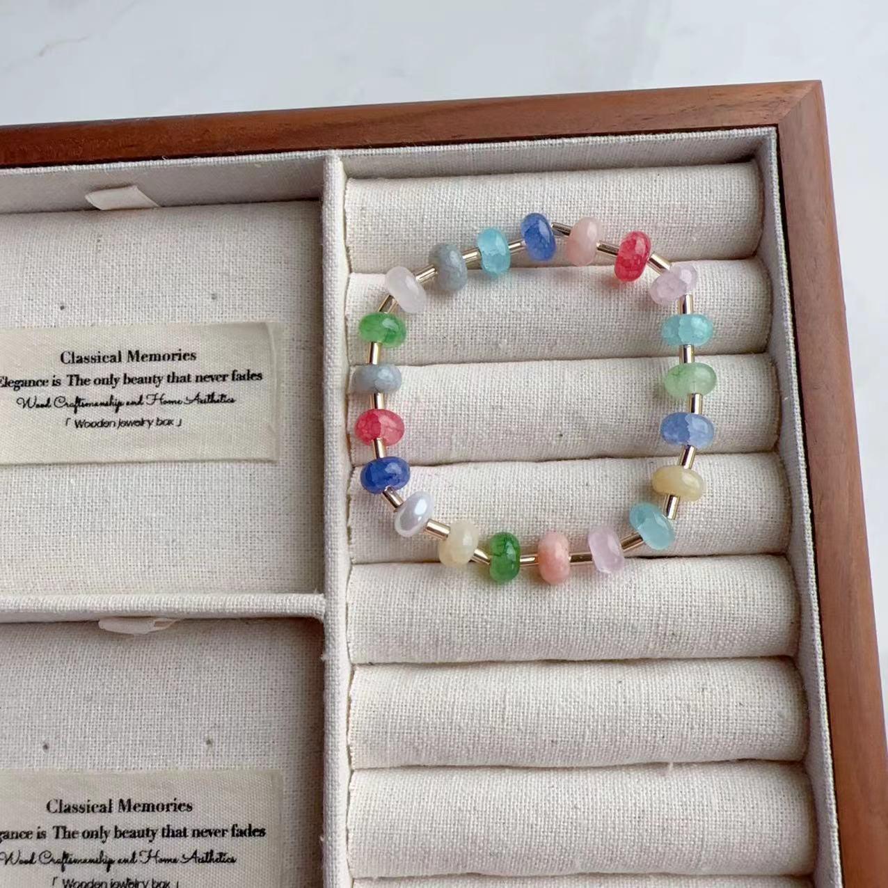 Bohemian Korean-Japanese Natural Stone Bracelet for Women - Simple and Versatile