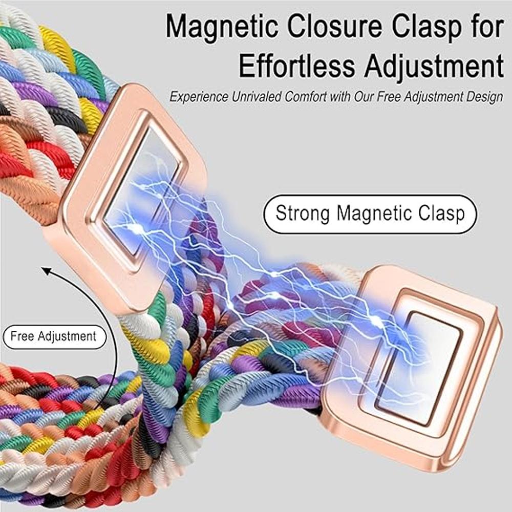 Horlogebanden voor Xiaomi Mi Band 10 9 8 NFC Vervangende riem accessoires magnetisch Gevlochten correa armband Miband 9 Miband 8 Band