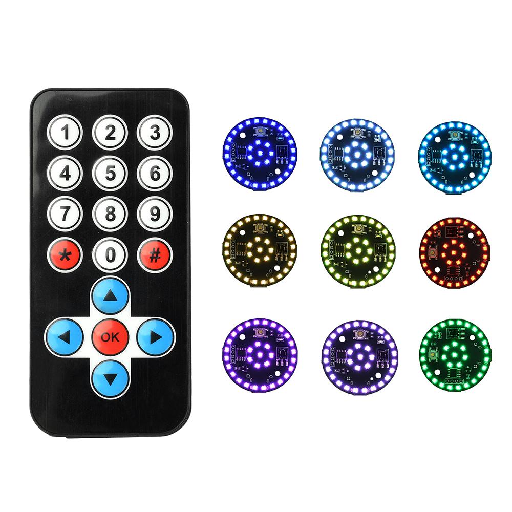 9Modes Wireless LED Light Module Remote Control Lamp Type C Powered Button Control DIY Toys Light Night Light Infrared Light
