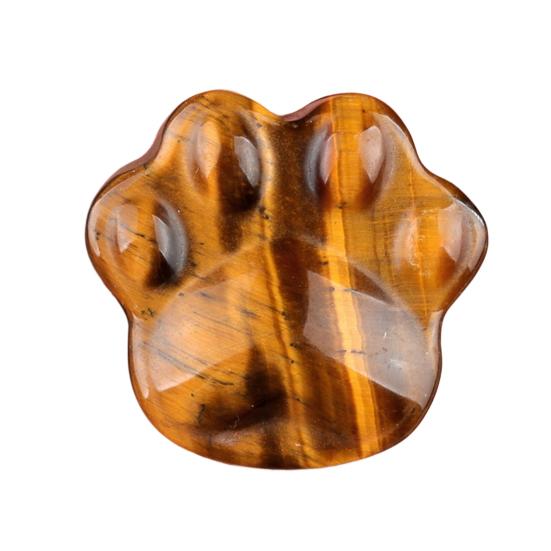 Faux Crystal Cat Paw Ornament Healing Natural Stone Kitten Paw Statue Carving Animal Claw Figurine Desktop Decoration Cat Lovers Gift