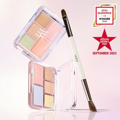 Παλέτα Concealer Blender 6g + Σετ Διπλής Βούρτσας
