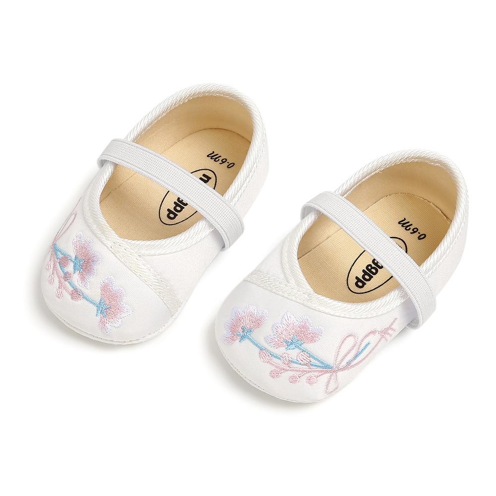 MYGGPP bestickte Baby-Prinzessinnenschuhe, Babyschuhe, weiche Sohlen für Kleinkinder