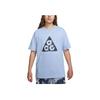 Nike Acg Leyline Graphic Print Short Sleeve Crewneck T-Shirt Men Tops Hyper-Cobalt-Blue FB8120-479