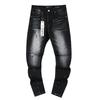 Jeans de Hombre Rectos con Parches Desgastados Estilo Vintage High Street Pantalones Casuales