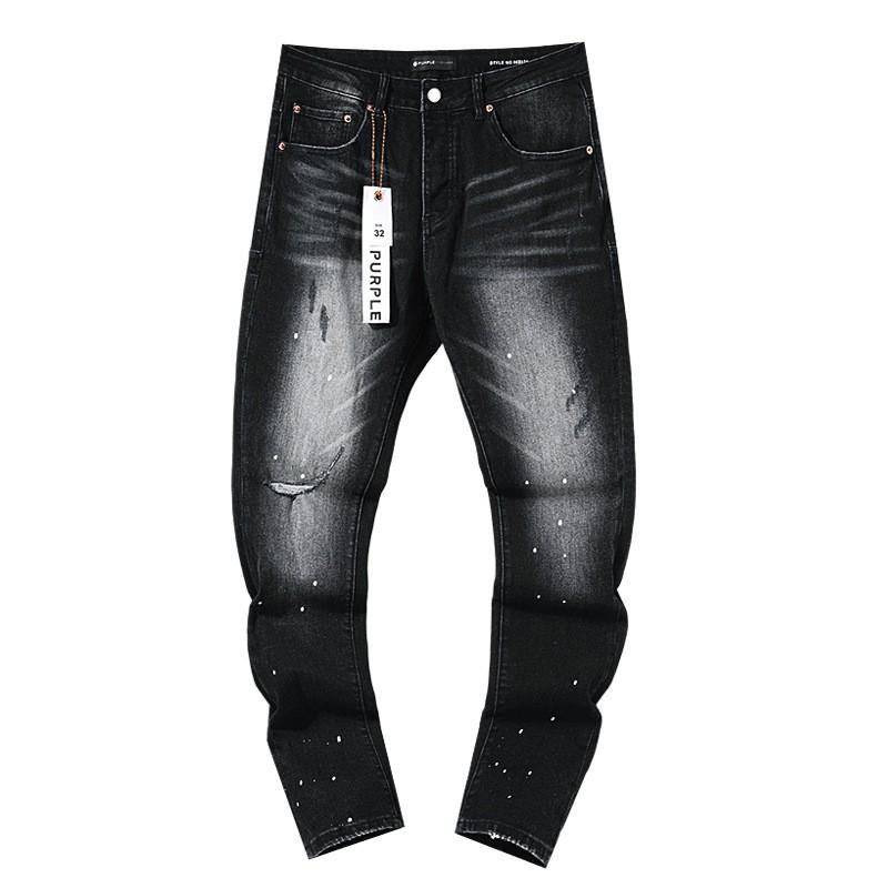 Jeans de Hombre Rectos con Parches Desgastados Estilo Vintage High Street Pantalones Casuales