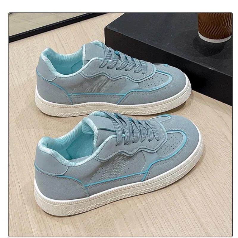 Fashion 2025 New Autumn Women's Low Cut Casual Walking Outdoor Lace Up Flat Shoes Women's Fashionable Sports Kawaii Shoes Sneakers