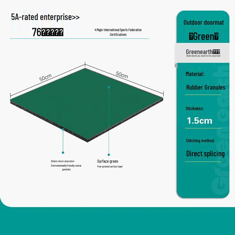 Green Earth Gym Rubber Flooring Mat