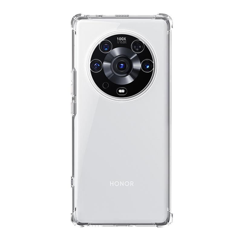 Honor Magic3 Pro Phone Case, Full Protection Silicone Airbag Shockproof Soft (With Lanyard Hole), ES-Ip9 Series Upgraded Version, Translucent White
