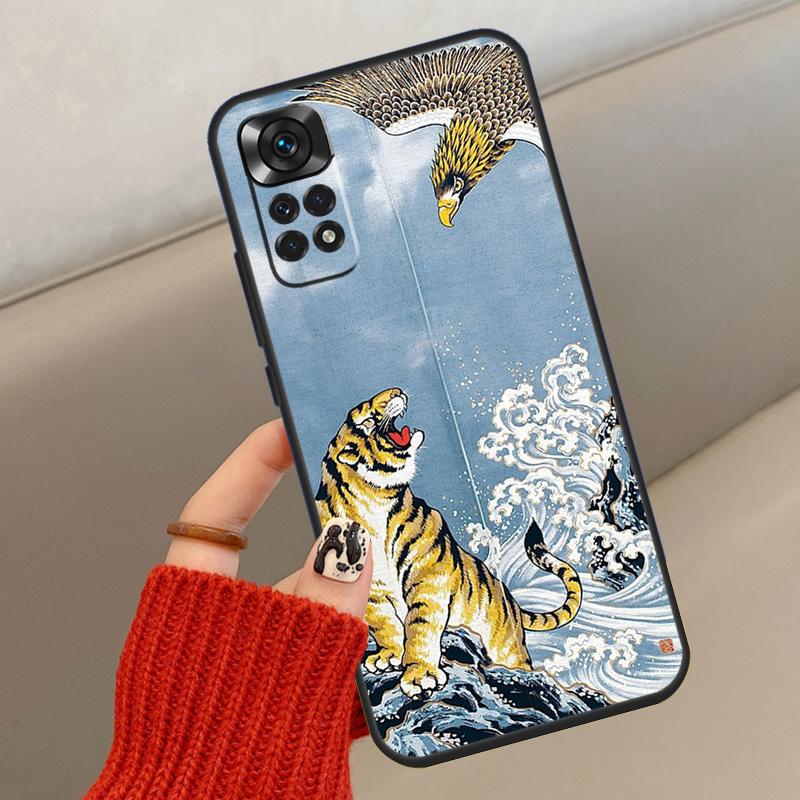 Fashion Animal Tiger Art Case For Xiaomi Redmi Note 14 13 12 11 10 15 Pro Plus Cover For Redmi 15 15C 12C 10C 13C 14C