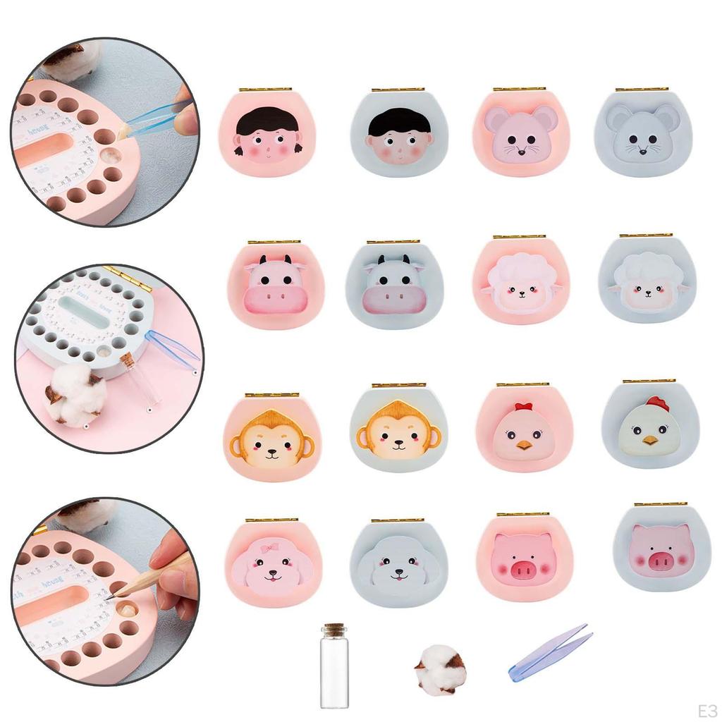 Baby Tooth Storage Box Birthday Gift Organizer Saver for Child