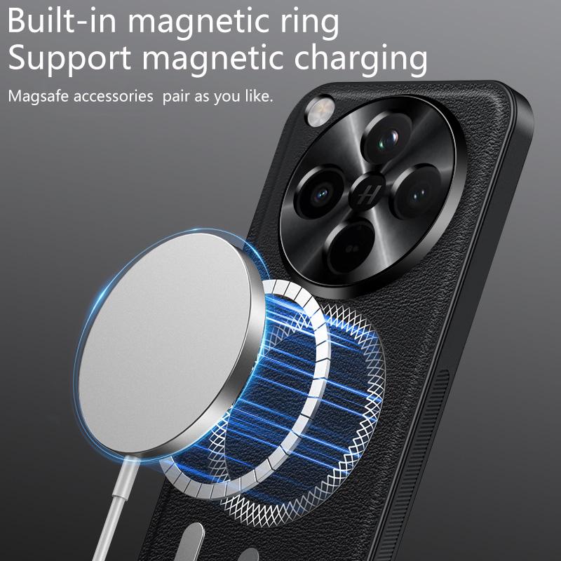 For Oppo Find X8S Case Magnetic Elegant Leather Wear-Resistant Lens Fully Covered Non-Slip Grip Edge Cover Shell