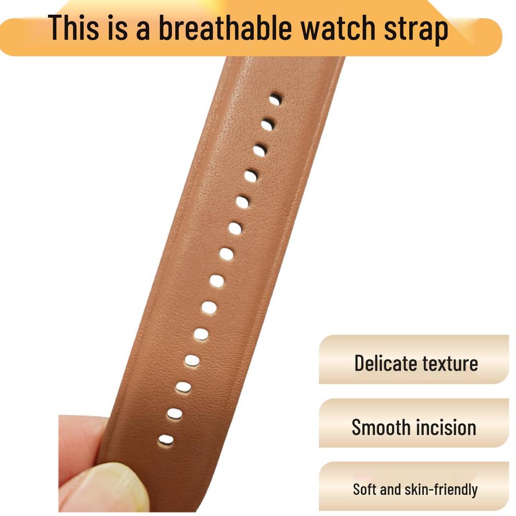 Kompatibles Lederarmband für Huawei GT6/5/4/3 und WATCH3/4/PRO Smartwatches, 22MM