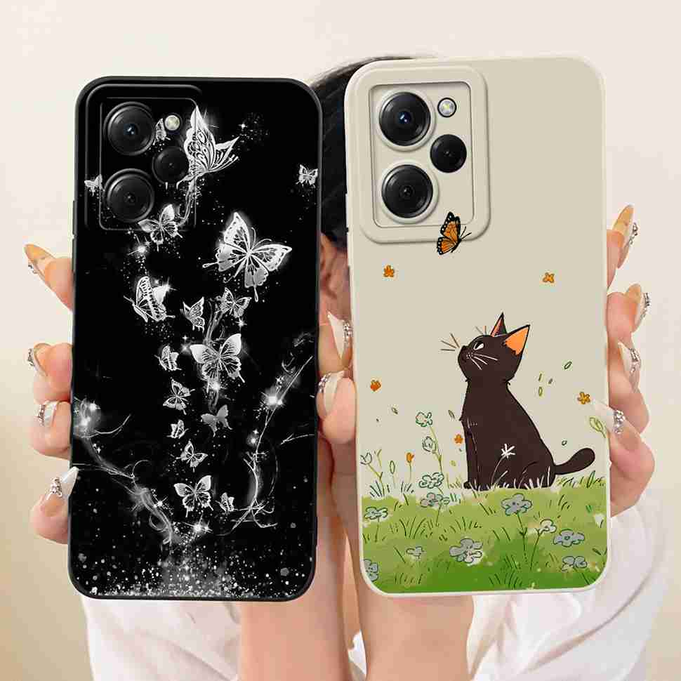 Handyhülle Für Xiaomi Poco X5 Pro 5G Hülle 6.67" Silikon Weiche Rückseite Für PocoX5 Poco X5 Pro 2023 Fundas Stoßfest Hülle