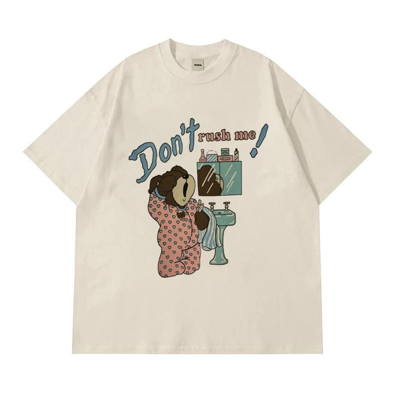 Unisex Tshirt Cotton Harajuku Graphic Kawaii Oversized Print Vintage Aesthetic Y2k Streetwear Short Sleeve Tee Tops Unisex Clothing