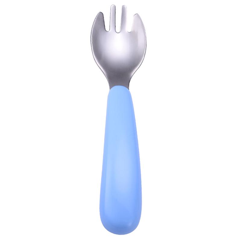 304 Stainless Steel Children's Cartoon Cutlery Set: Baby Feeding Spoon & Fork, Training Spoon & Fork