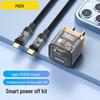 PISEN Mini Portable 20W Fast Charger for Apple & Huawei - Transparent Charging Headset Gift