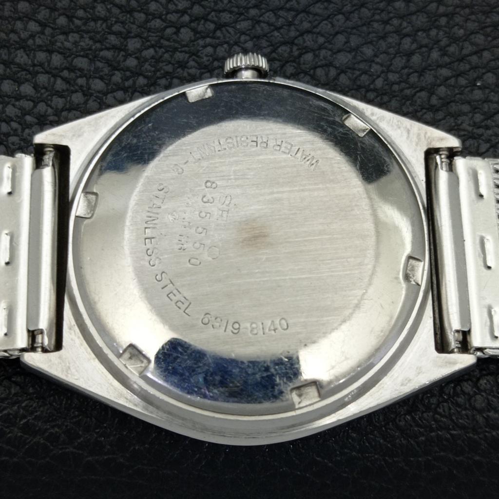 AUTOMATIC 6309A VINTAGE SEIKO 5 JAPAN MENS GREEN COLOR DIAL WATCH A701642-5 R206c-a701642